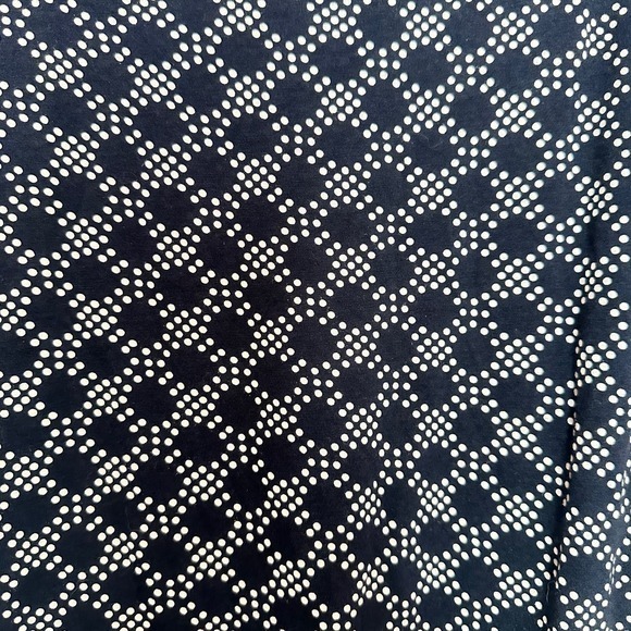 Boden Boatneck Ruched‎ Honeycomb Pattern top size 12 - Picture 8 of 9